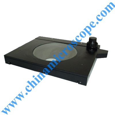 601 Ten Inch Moving Stage, photographed by the factory on white