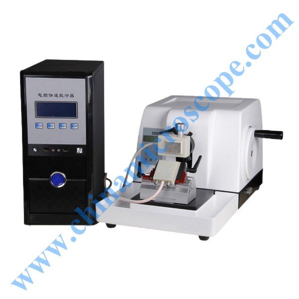 D3358-VI Semi-automatic Microtome+Fast Freezing, photographed by the factory on white
