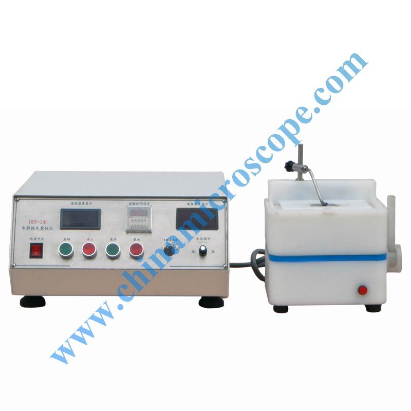 DPF-2 Electrolytic Polishing and Etching Instrument, photographed by the factory on white