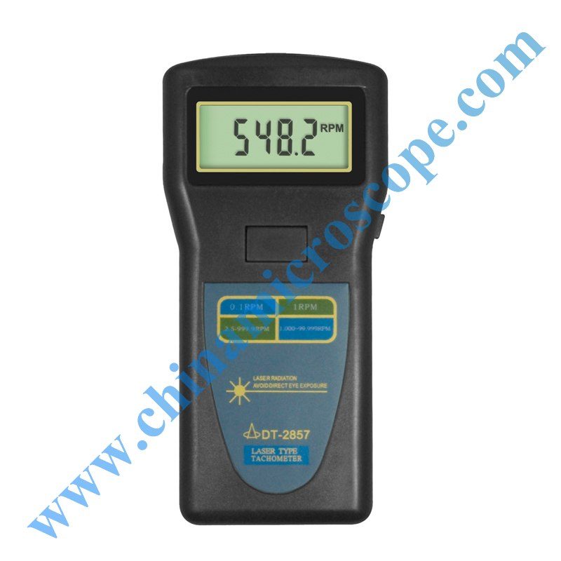 DT-2857 laser tachometer, photographed by the factory on white