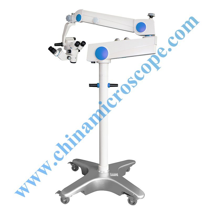 MIC-610-3A ophthalmology surgical microscope, photographed by the factory on white