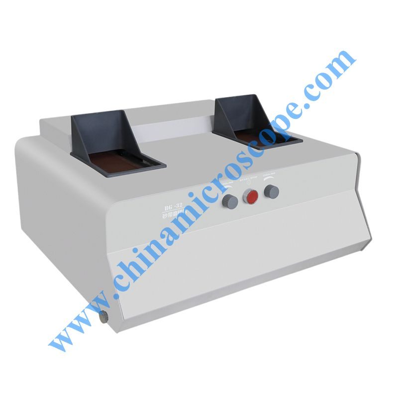 MIC-BG32 belt grinding machine, photographed by the factory on white