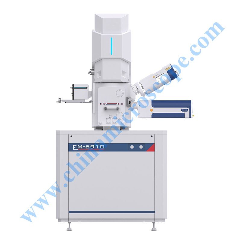 MIC-EM6900 Tungsten filament scanning Electron Microscope, photographed by the factory on white