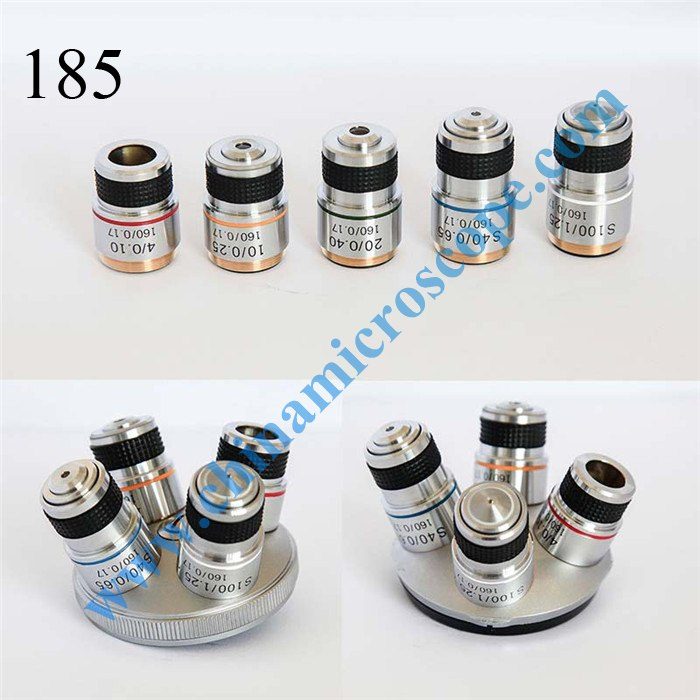 MIC TECH 185 finite objective, photographed by the factory on white