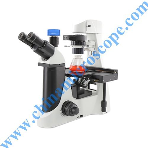 P-I25 inverted biological microscope, photographed by the factory on white